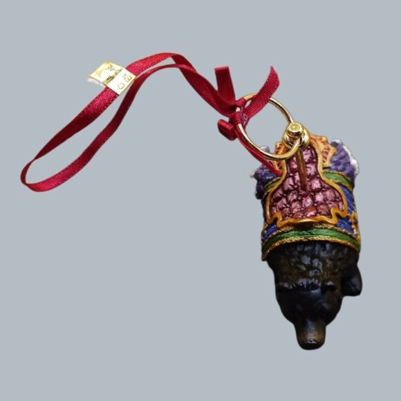 Kirkland Carousel Bear Ornament With Gold-Tone Accents & multicolor - Picture 2 of 8